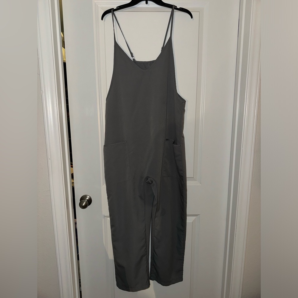 Women’s Gray Polyester Jump Suit